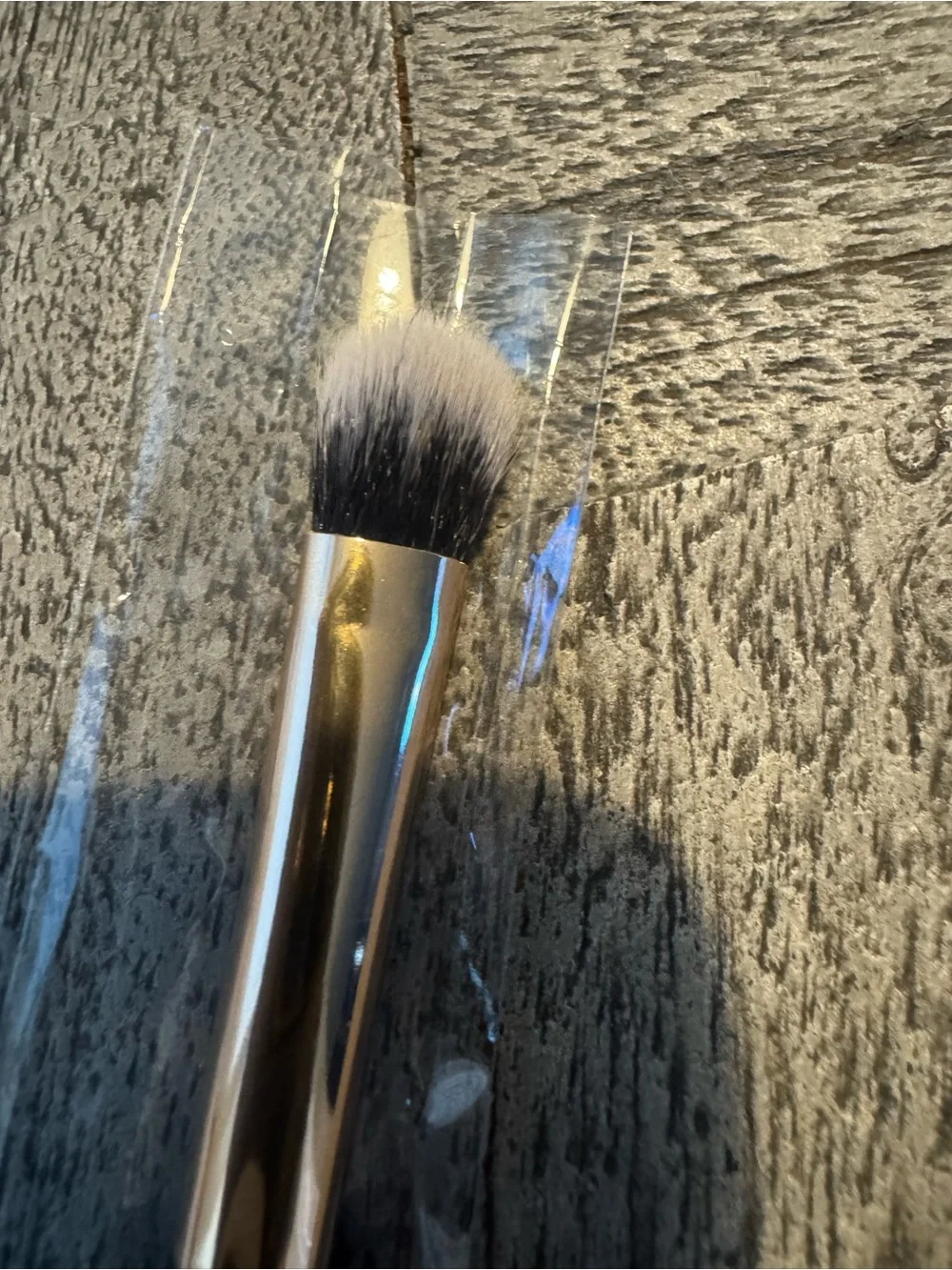 Dual-Ended Blending & Setting Powder Makeup Brush Set - Pink & Black
